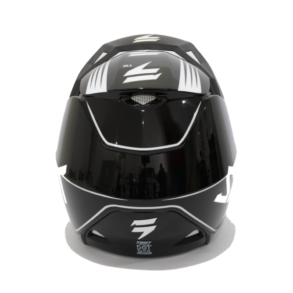 Casco Moto White Label Bliss Negro/Blanco Shift - Imagen 4