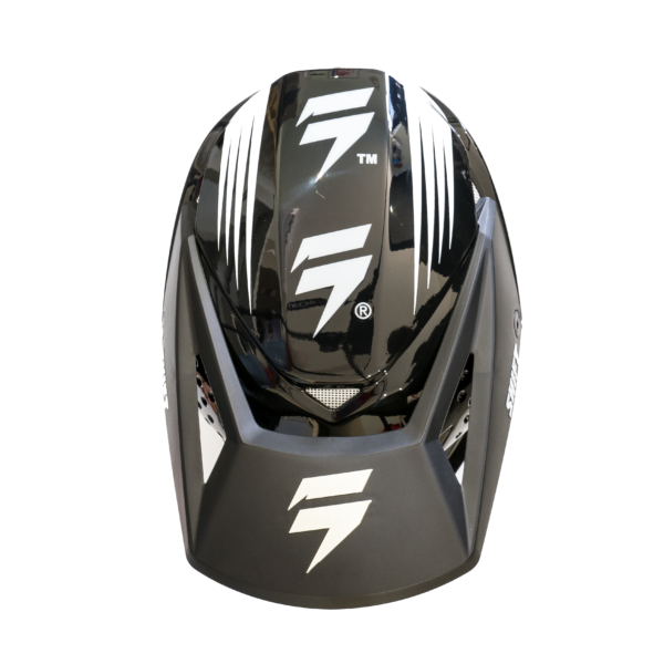 Casco Moto White Label Bliss Negro/Blanco Shift - Imagen 5