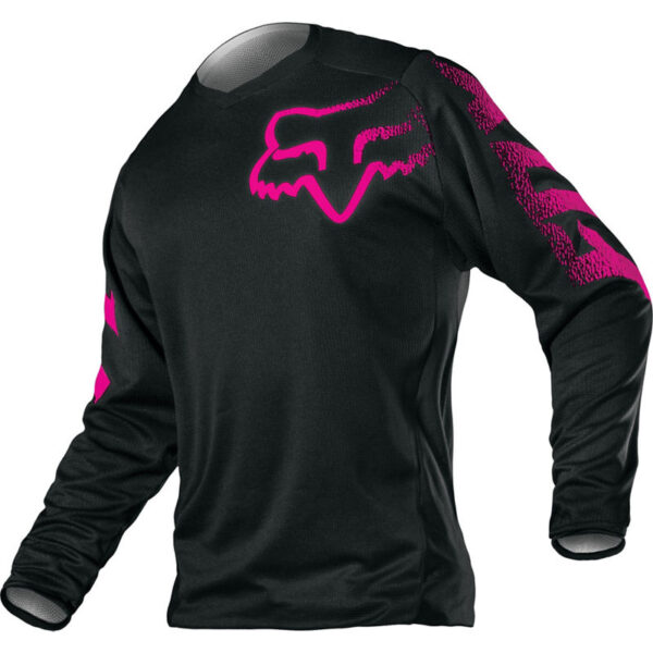 Polera Moto Mujer Blackout Blackout Negro/Rosado Fox