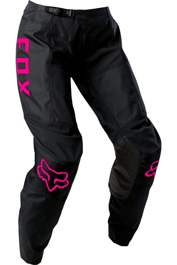 Pantalon Moto Mujer 180 Djet Negro/Rosado Fox - Imagen 2