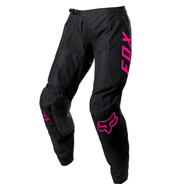 Pantalon Moto Mujer 180 Djet Negro/Rosado Fox